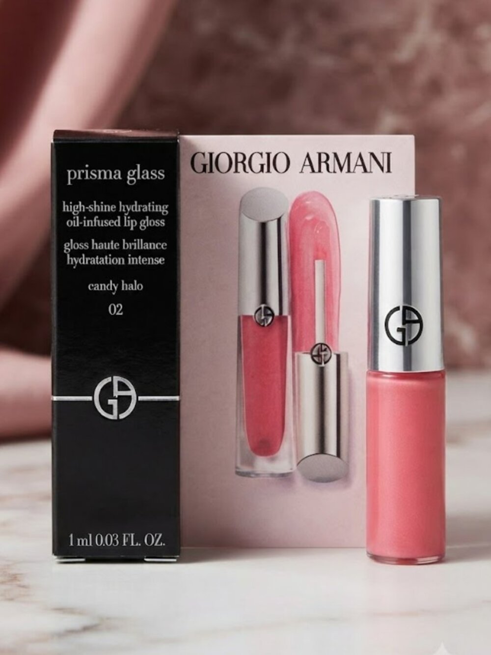 GIORGIO ARMANI Prisma Glass - Candy Halo 02 - Travel Mini Lip Gloss